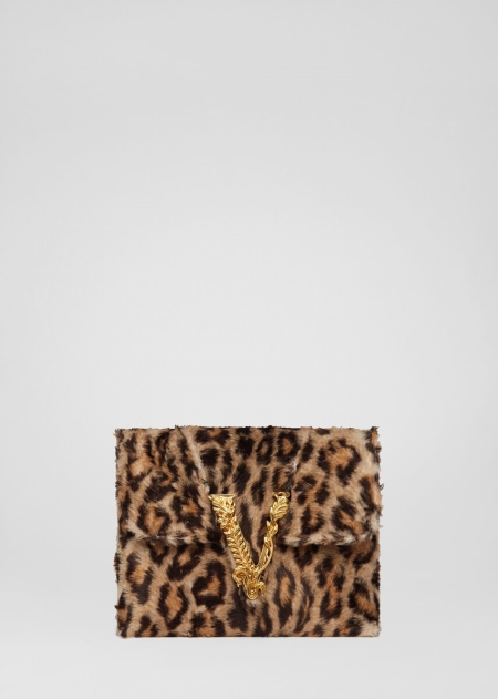 Clutch Versace Versace Virtus Faux Fur Dama | CRTOMYK-21